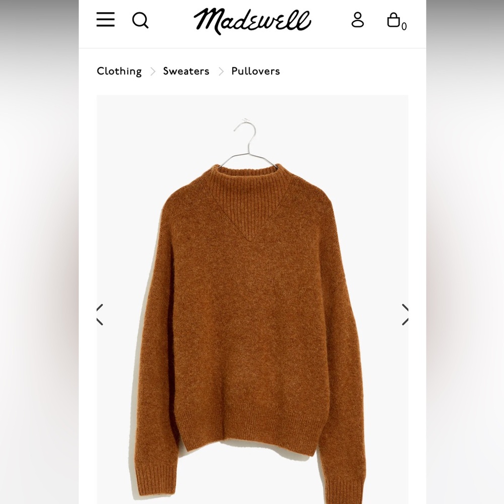 Madewell Dillon Mockneck Sweater